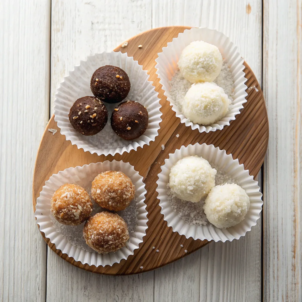 No-Bake Coconut Cream Balls with Condensed Milk – Easy and Delicious 11 Four variations of no-bake coconut balls