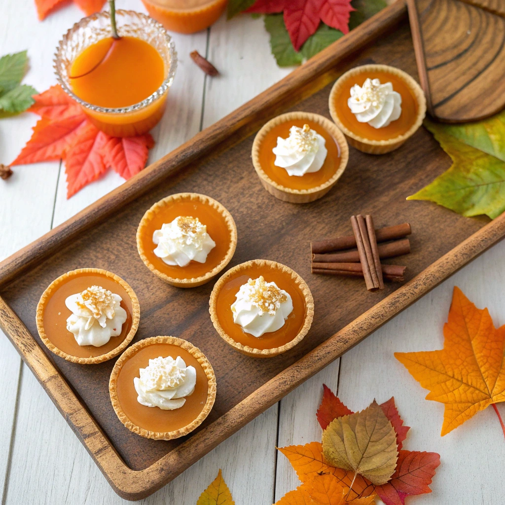 Pumpkin Jello Shots with Fireball: Perfect Halloween and Thanksgiving Party Ideas 11 Mini pumpkin pie jello shots, pumpkin spice jello shots