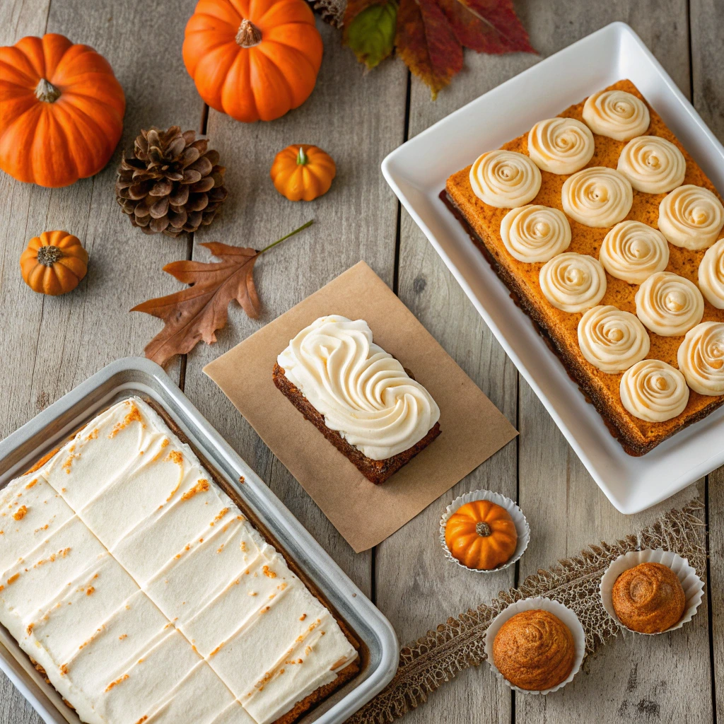 Graveyard Pumpkin Latte Sheet Cake for Chilling Halloween Parties 11 Pumpkin sheet cake variations