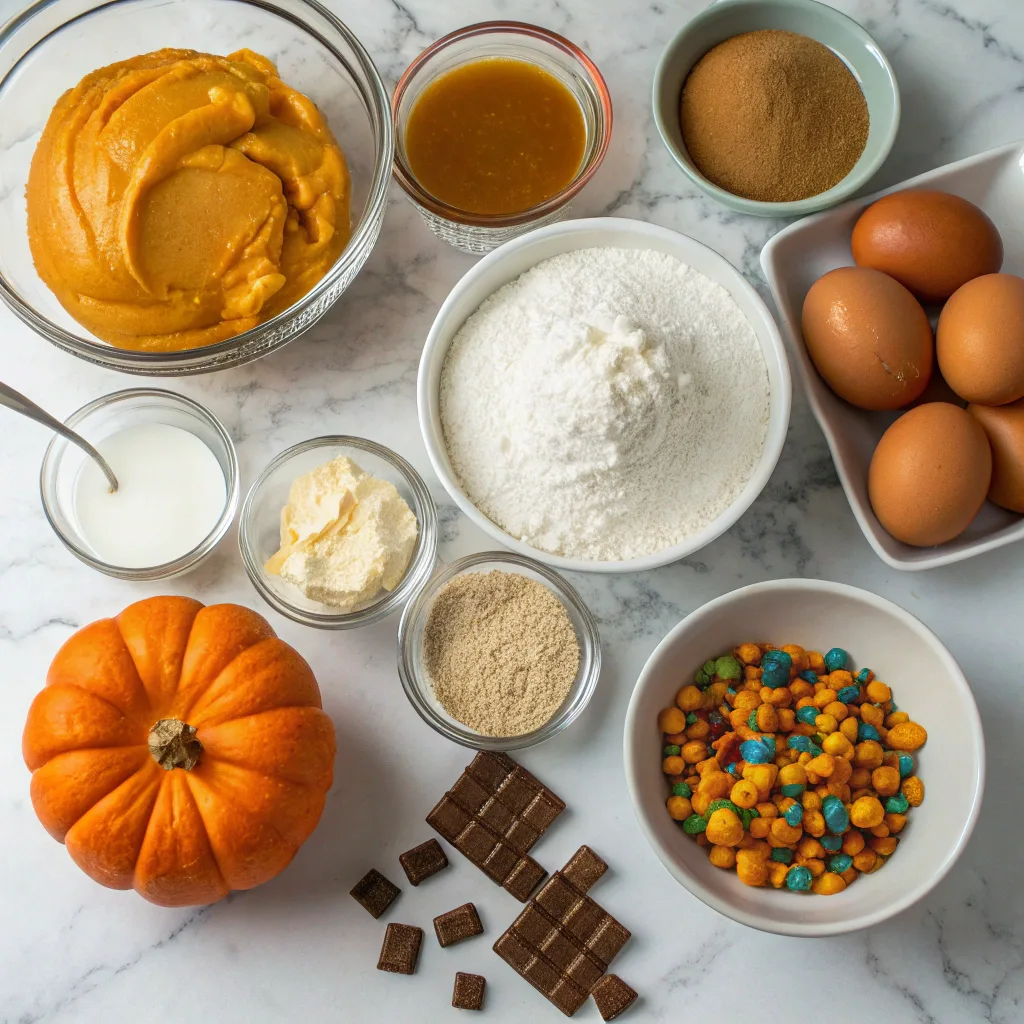 Four caramel pumpkin dessert variations