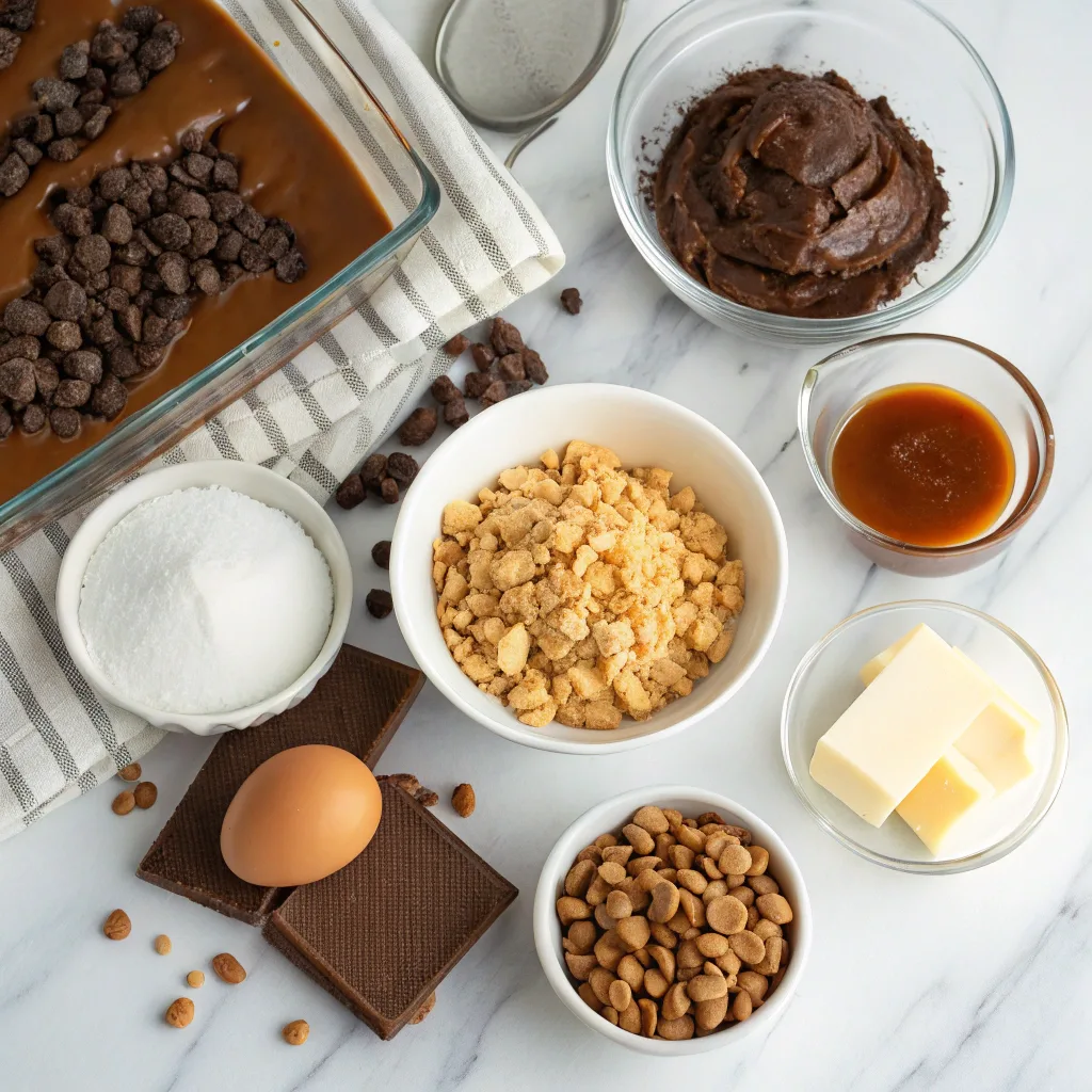 Haunted Chocolate Toffee Dump Cake – Creepy Caramel & Toffee Graveyard 9 Ingredients for chocolate toffee dump cake