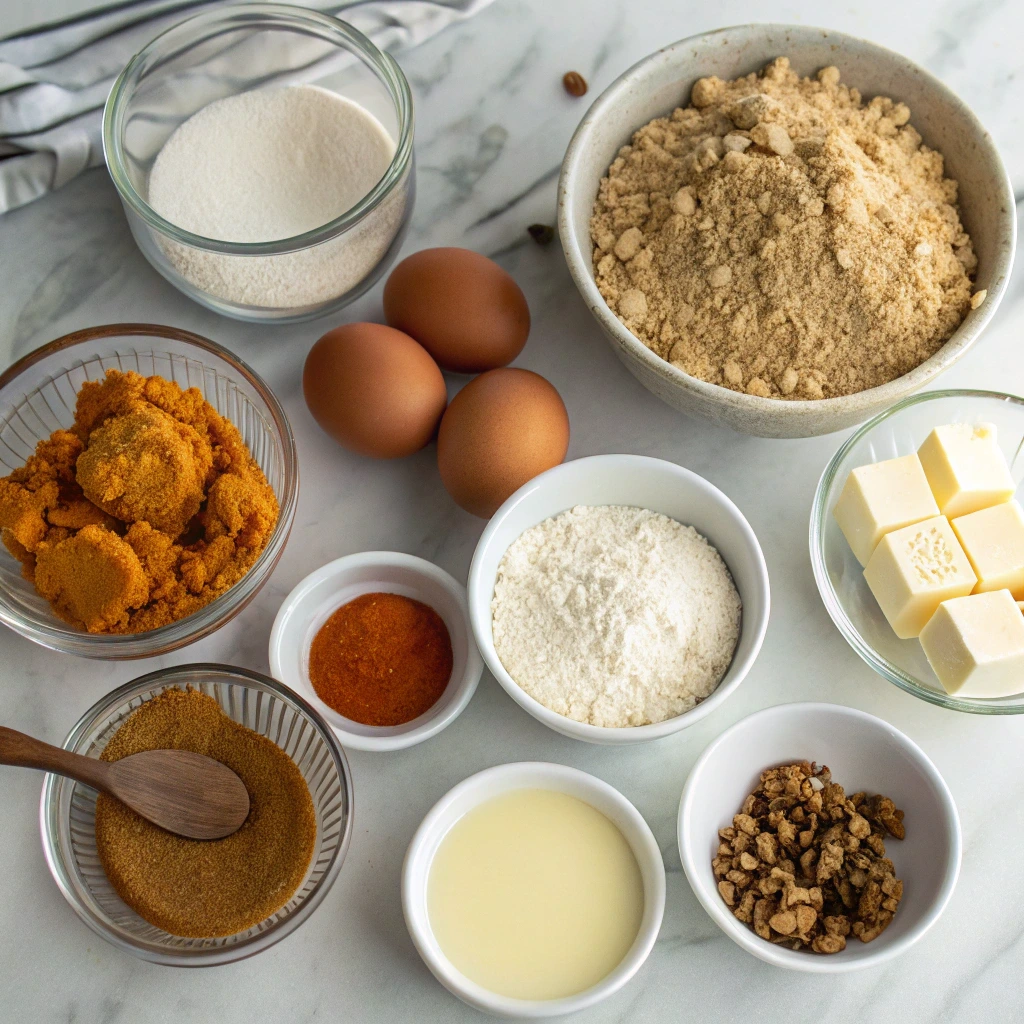 Gothic Pumpkin Muffins with Streusel Topping – A Dark Harvest Treat 9 Ingredients for pumpkin muffins with streusel topping