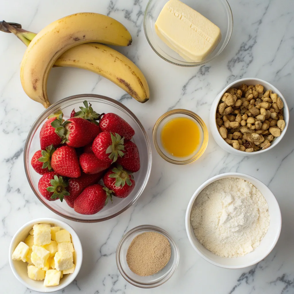 Vampire’s Strawberry Banana Dump Cake – Blood-Red Halloween Treat 9 Ingredients for strawberry banana dump cake