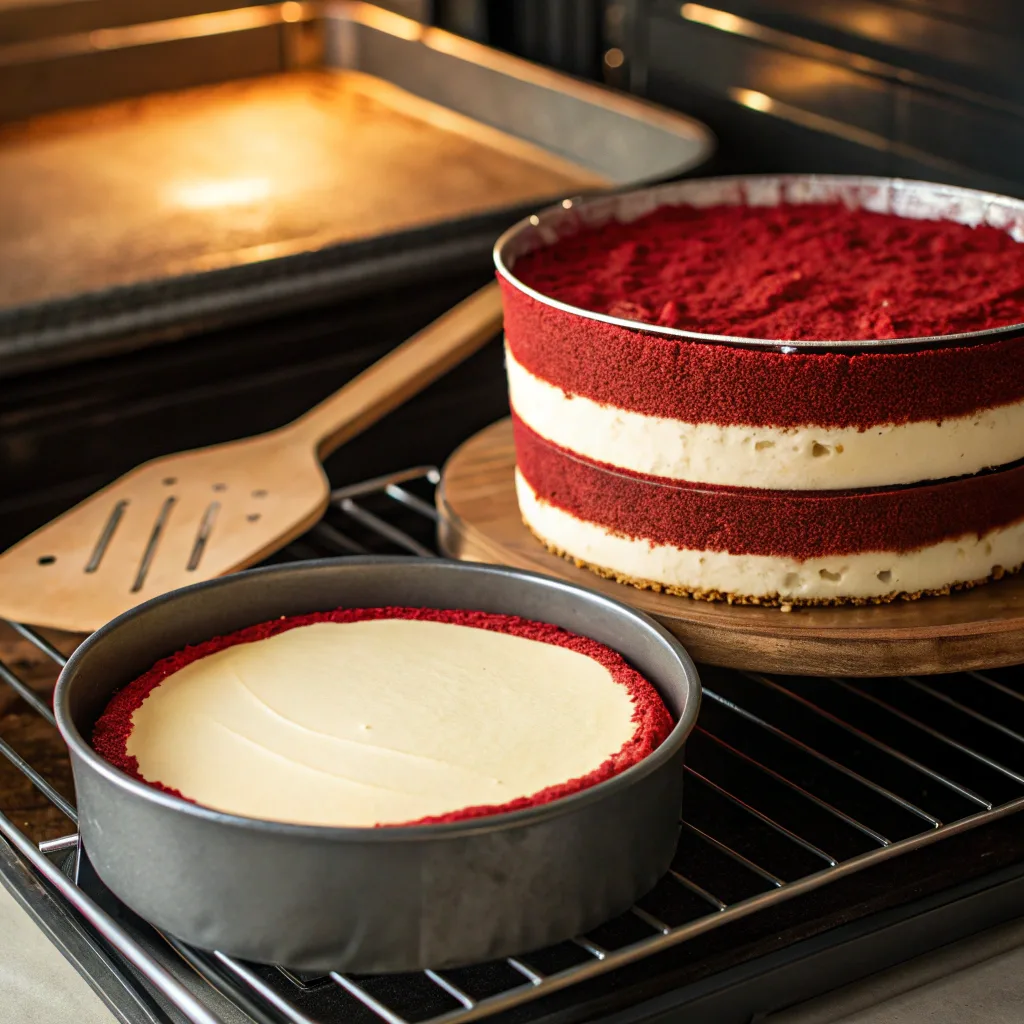 Red Velvet Cheesecake Layer Cake Recipe for a Decadent Dessert 10 Baking red velvet cheesecake layers