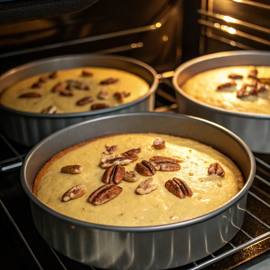 Butter Pecan Cake Recipe – Moist, Nutty, and Easy to Make 10 Baking Butter Pecan Cake in oven