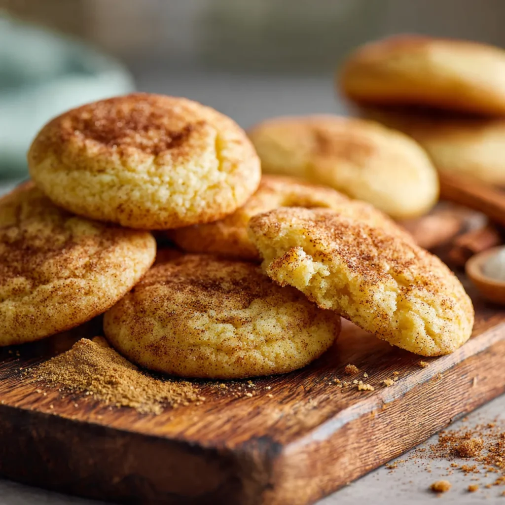Classic Snickerdoodle Cookie on Plate