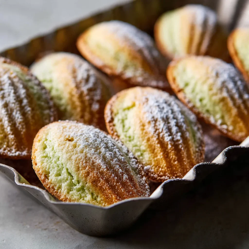 Pandan Coconut Madeleines – Easy Homemade Shell-Shaped Madeleines 11 Four pandan coconut madeleines variations