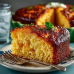 Impossible Coconut Custard Pie with Condensed Milk – Magical Layers Every Time 12 Slice of Impossible Coconut Custard Pie showing custard and coconut layers