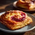 Raspberry Danish Recipe Puff Pastry – Quick and Easy at Home 12 Freshly baked raspberry Danish on plate