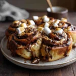 Peanut Butter S’mores Sweet Rolls – Easy, Indulgent, Homemade 12 Close-up of Peanut Butter S’mores Sweet Roll
