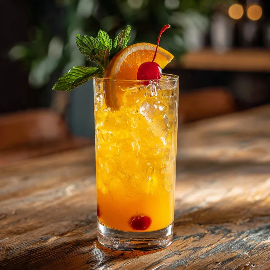 Boozy Southern cocktail with Southern Comfort and orange juice