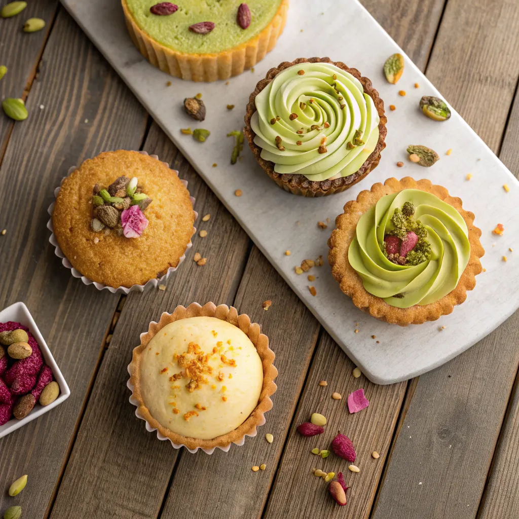 Variations of Cardamom Orange Pistachio Tea Cake