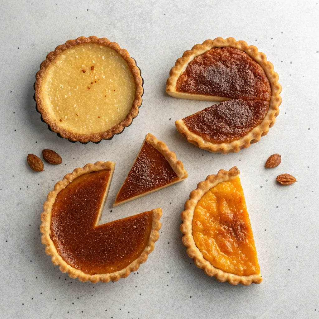 Burnt Honey Pie Recipe Easy for Family-Friendly Desserts 11 Four small Burnt Honey Pie variations