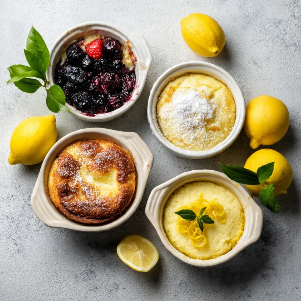 Lemon cream cheese dump cake variations