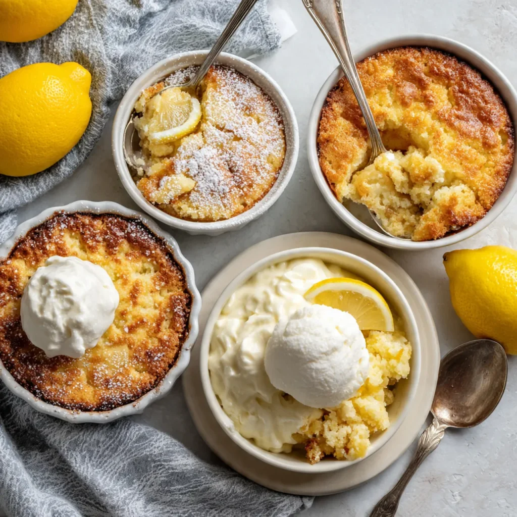Variations of lemon dump cake