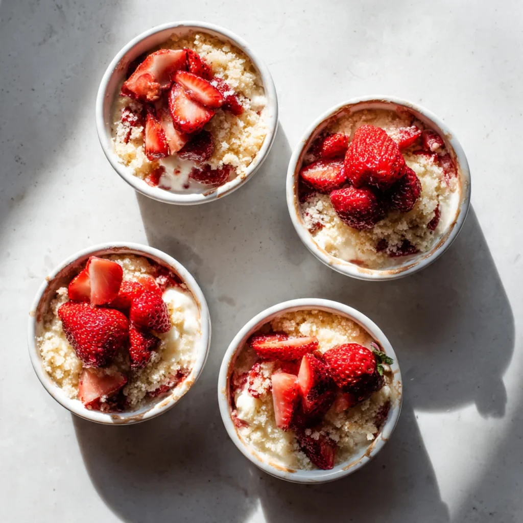 Variations of strawberry cheesecake dump cake