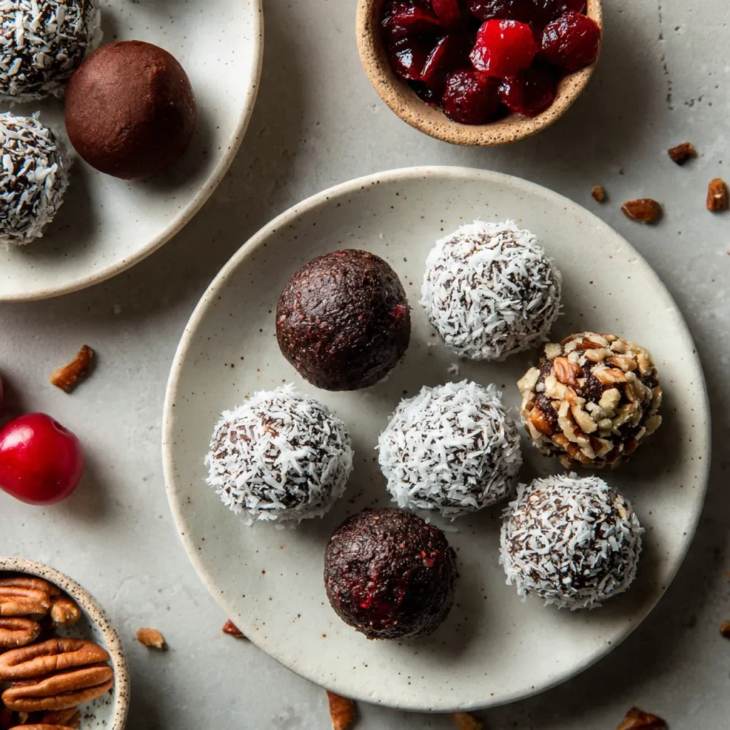 Cherry bourbon balls variations