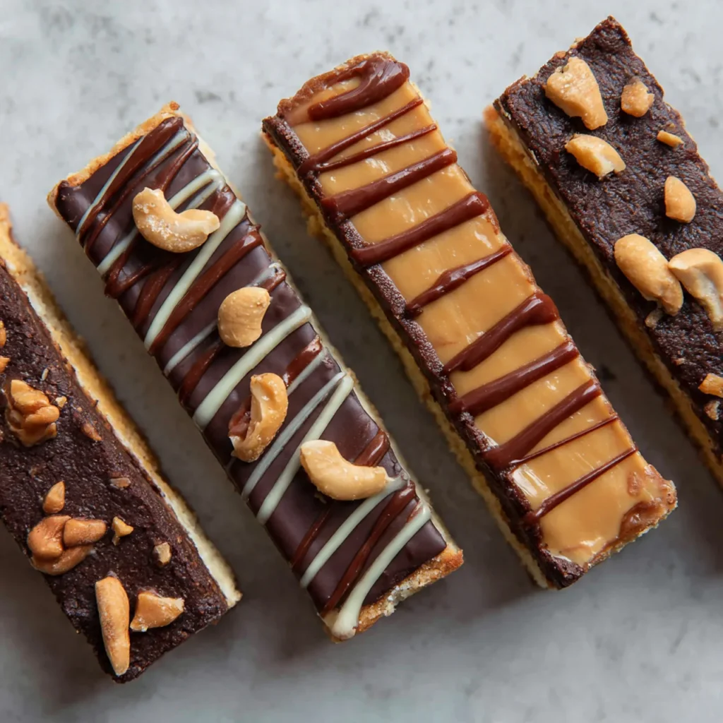 Variations of keto Twix bars