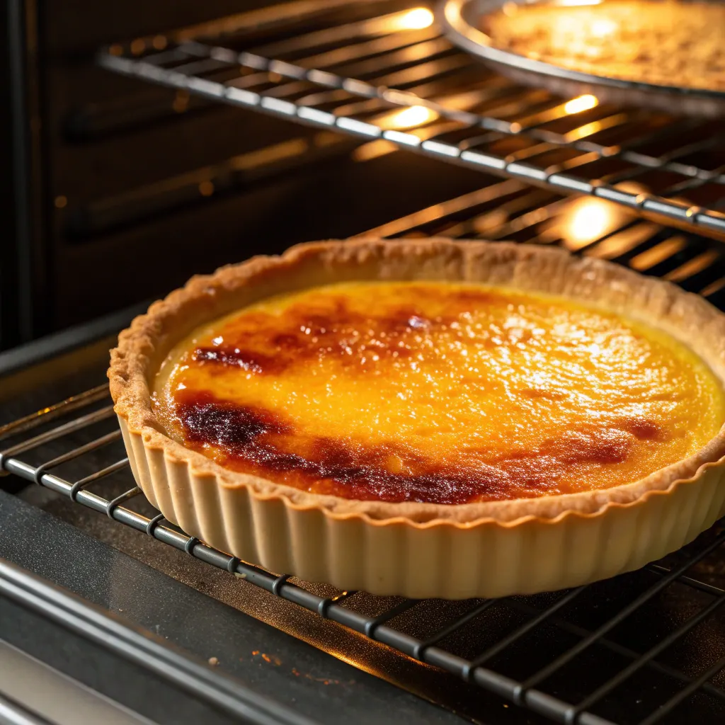 Burnt Honey Pie Recipe Easy for Family-Friendly Desserts 10 Baking Burnt Honey Pie in oven