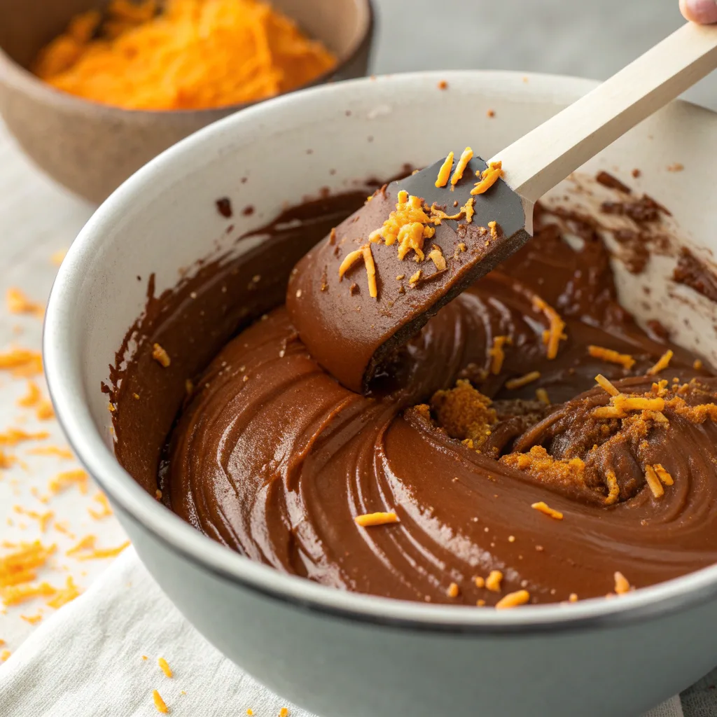 Orange Chocolate Truffles Recipe Easy – Quick & Delicious at Home 10 Mixing chocolate ganache for orange truffles