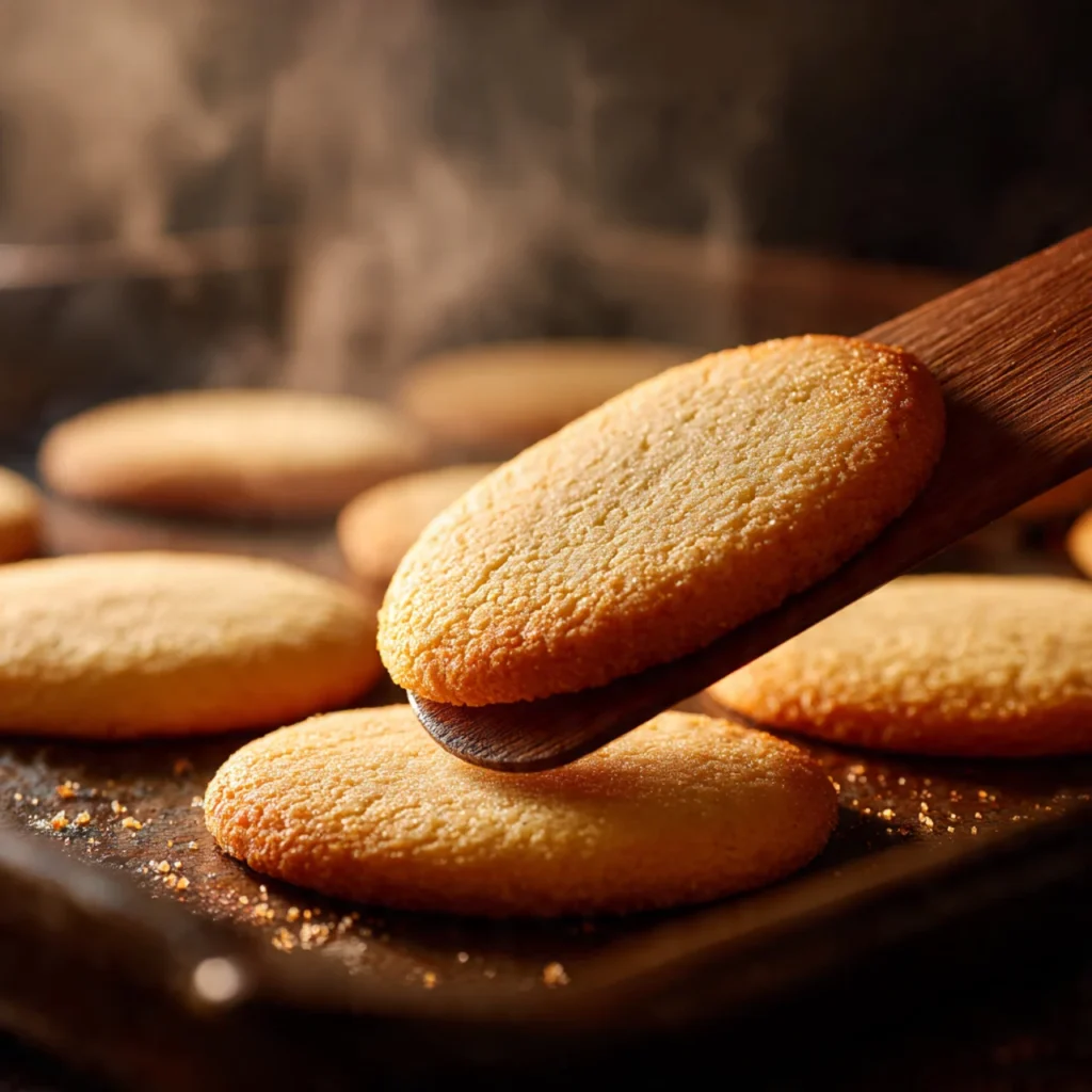 Gluten free sugar cookies baking in oven