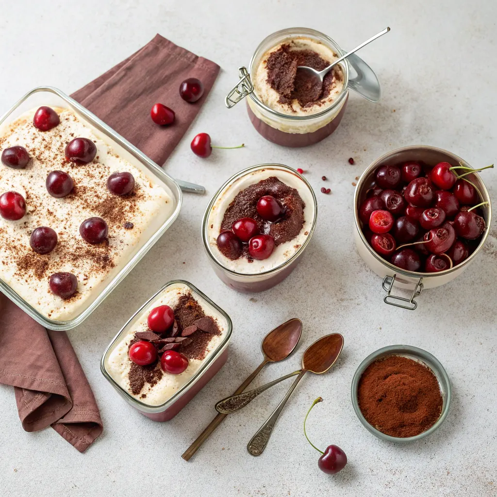 Boozy Cherry Tiramisu Recipe: Easy, Creamy, and Delicious 11 Four cherry tiramisu variations