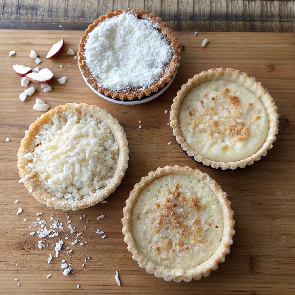 Impossible Coconut Custard Pie with Condensed Milk – Magical Layers Every Time 11 Four mini Impossible Coconut Pie variations