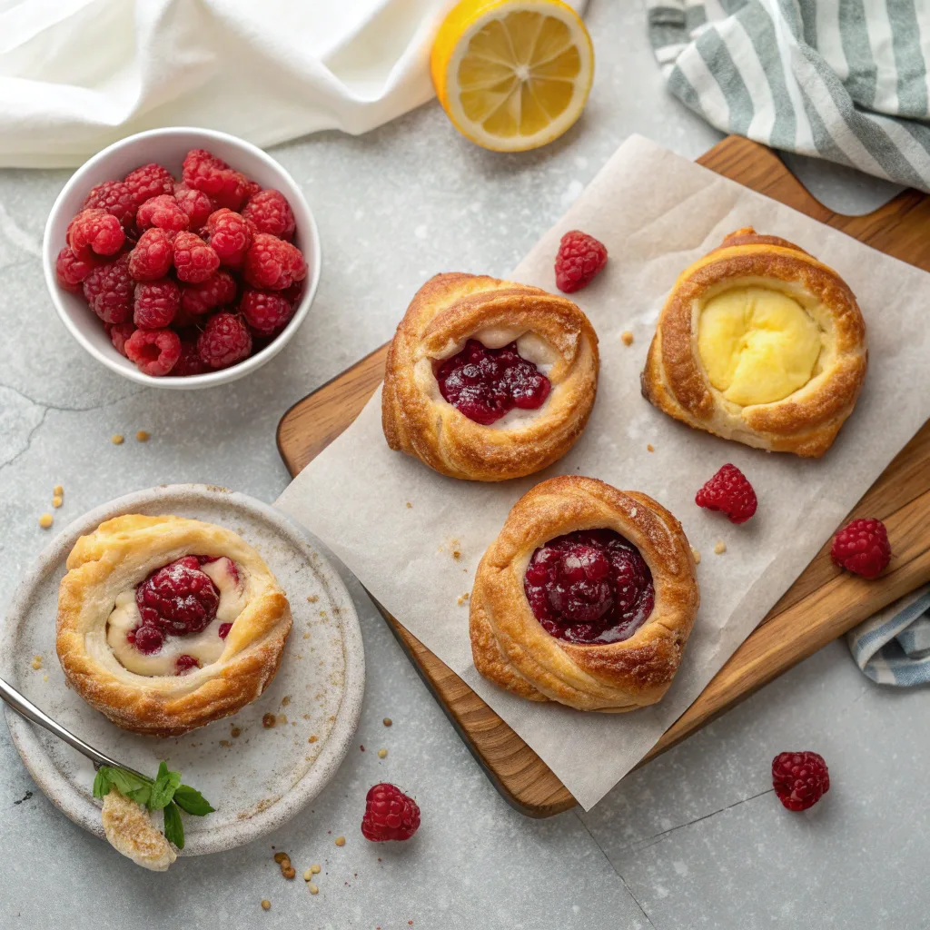 Raspberry Danish Recipe Puff Pastry – Quick and Easy at Home 11 Four raspberry Danish variations