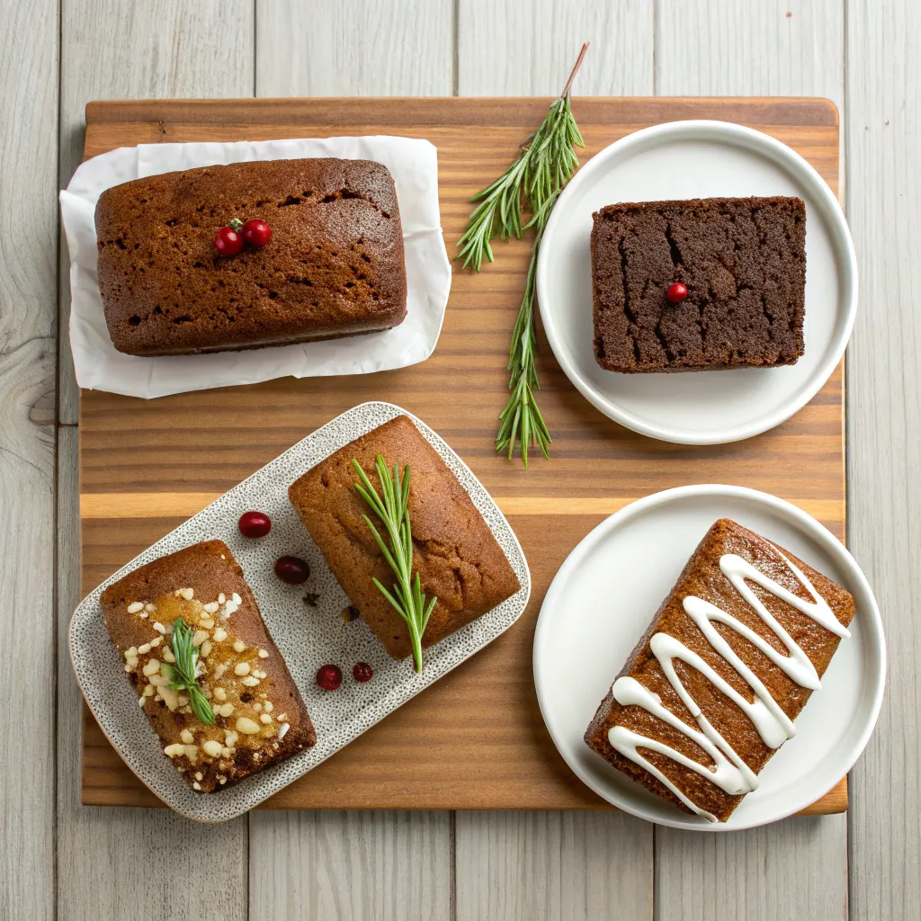 Gingerbread Cake Recipe – Moist, Easy, and Full of Spices 11 Four gingerbread cake variations