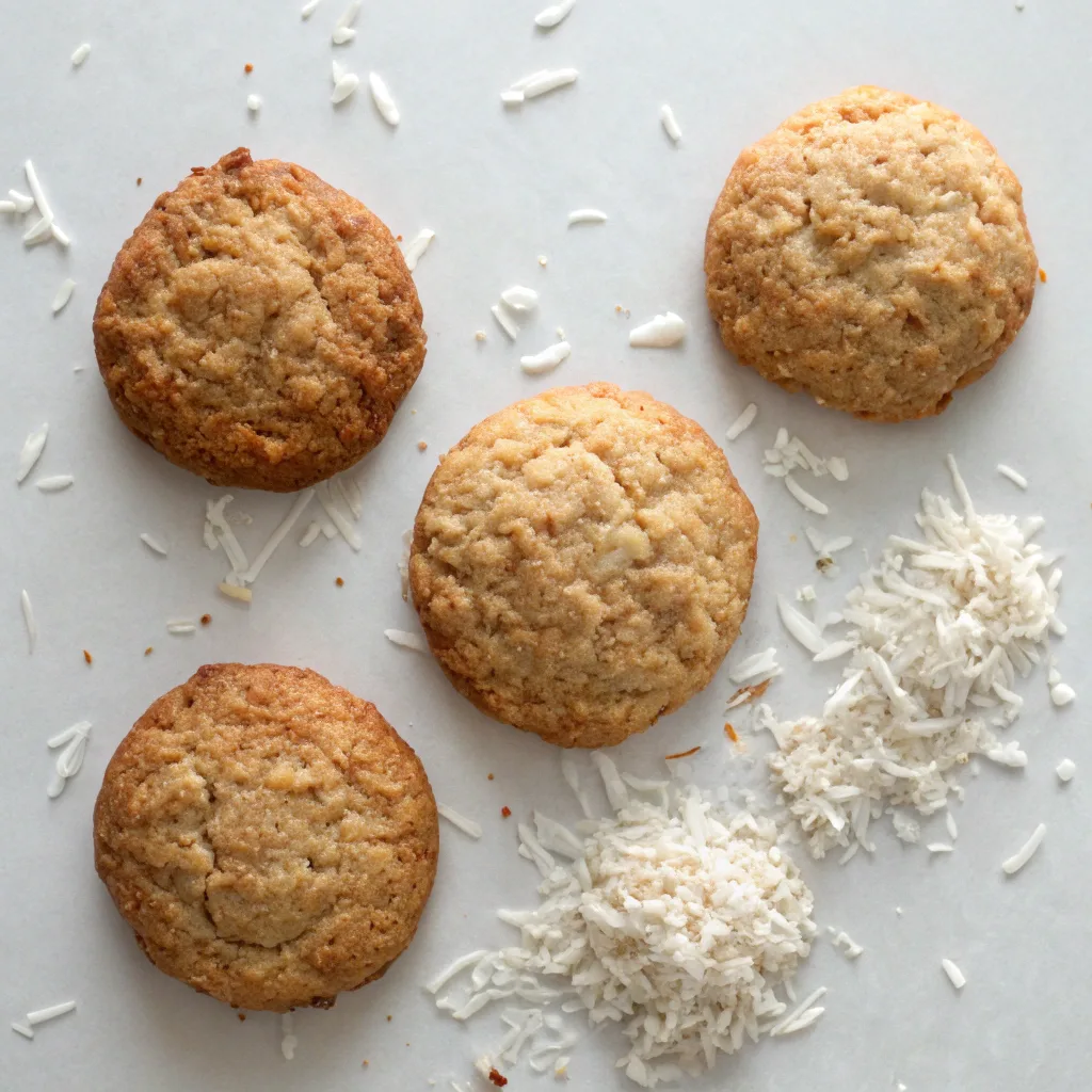 Variations of oatmeal coconut cookies