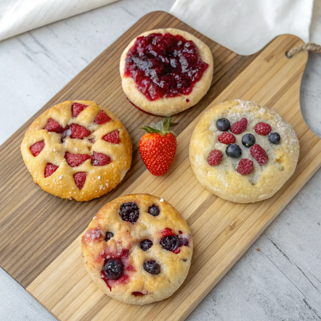 Variations of Quick Jam Donut Focaccia
