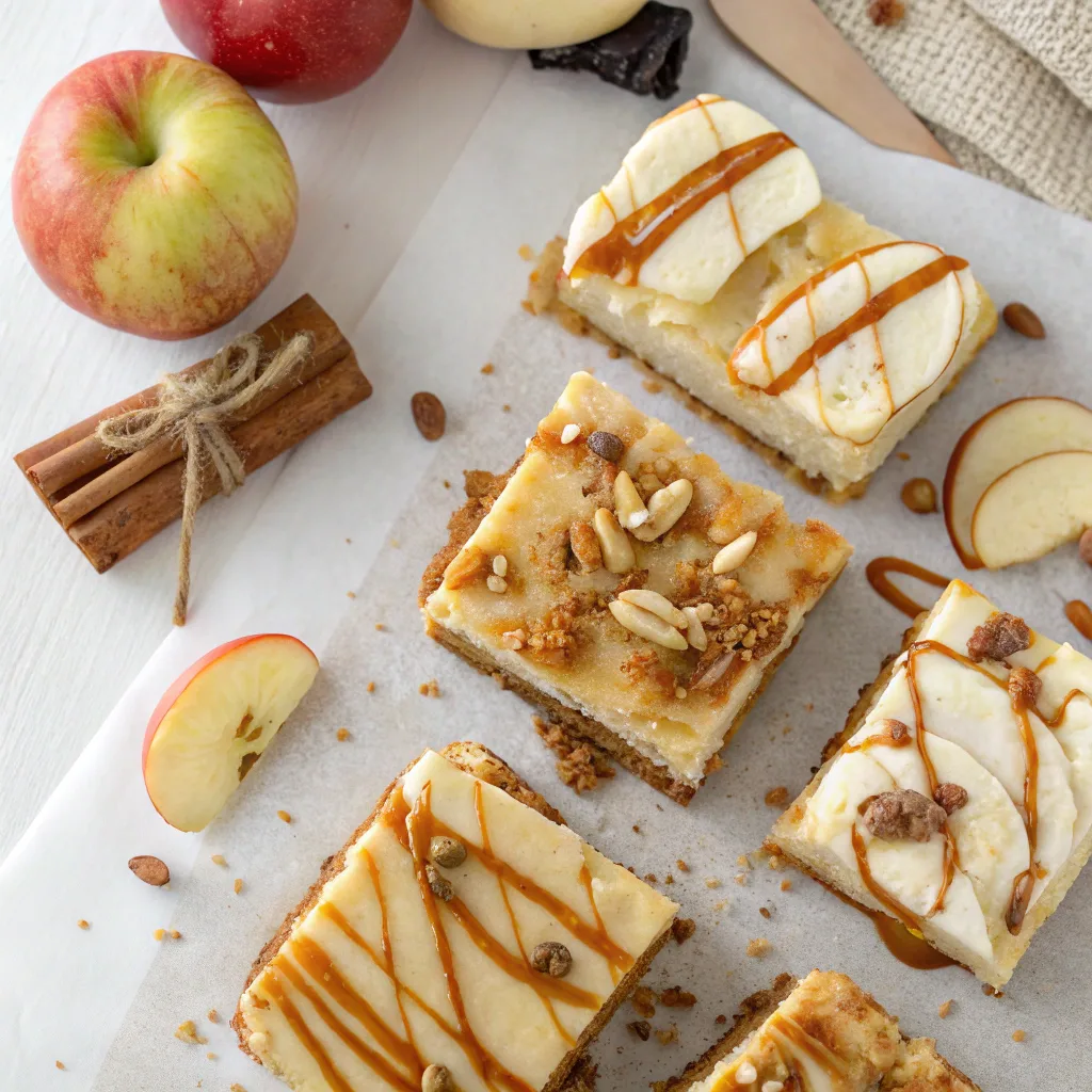 Vampire Bite Caramel Apple Cheesecake Bars – Halloween Dessert Magic 11 Variations of caramel apple cheesecake bars