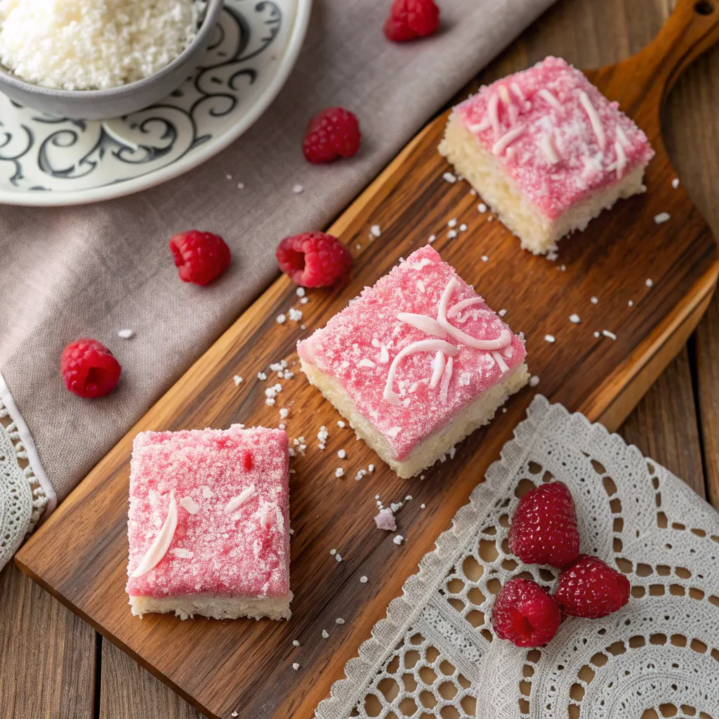 Haunted Pink Coconut Snowball Cake Bars – Spooky Halloween Treats 11 Variations of pink coconut snowball cake bars