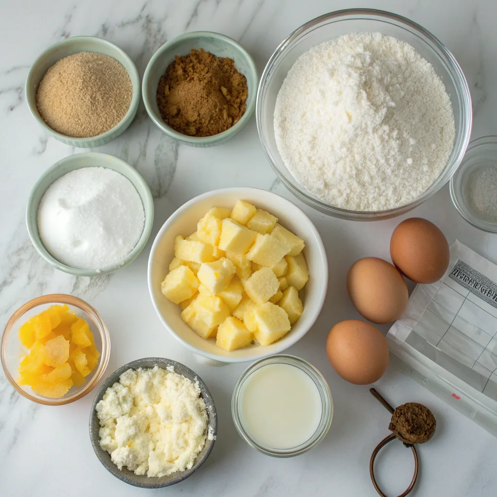 Haunted Pineapple and Coconut Dream Cake – Spooky Tropical Treat 9 Ingredients for pineapple and coconut dream cake