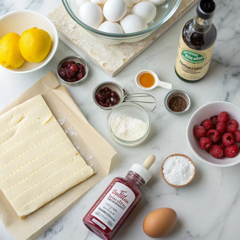 Raspberry Danish Recipe Puff Pastry – Quick and Easy at Home 9 Ingredients for raspberry Danish recipe puff pastry