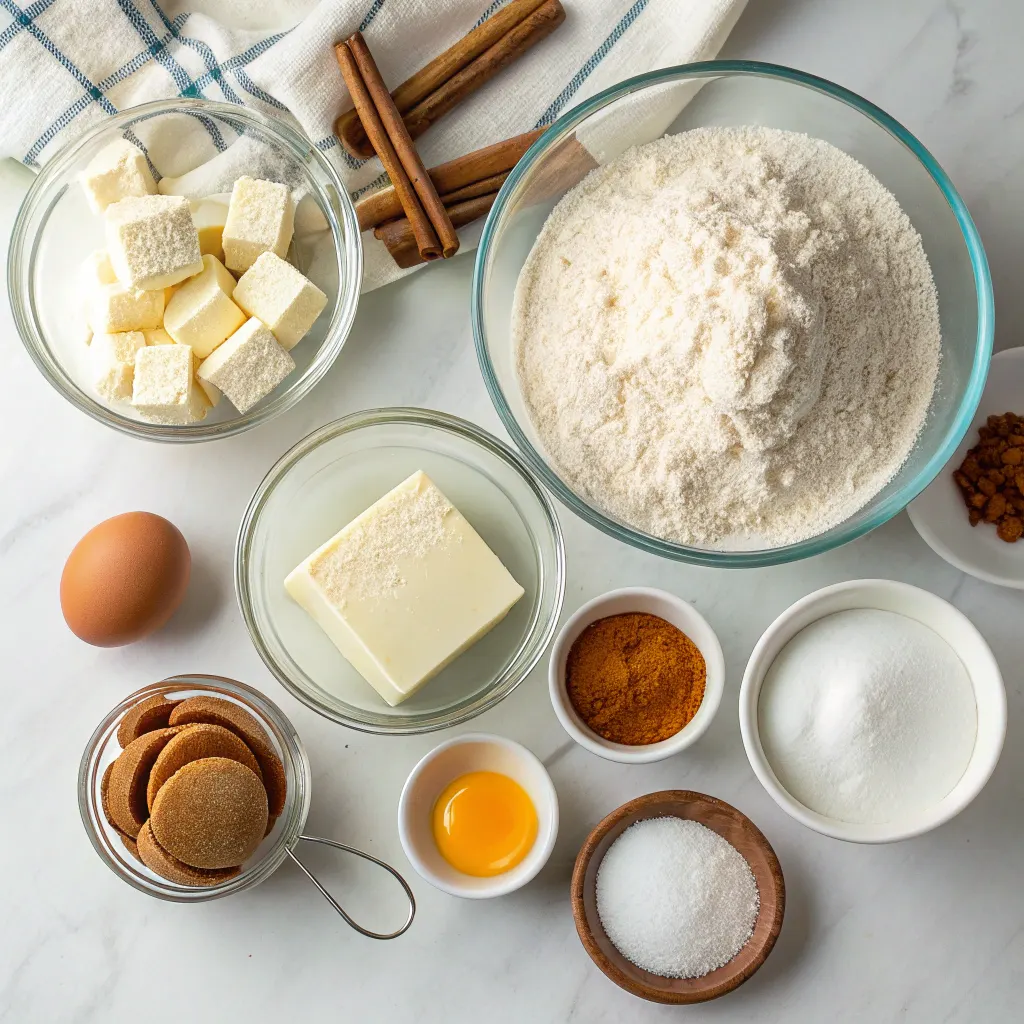 Ingredients for Spanish churro pancakes