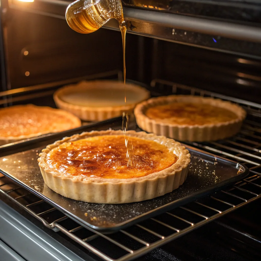 Baklava Custard Tart – Quick, Easy, and Delicious Dessert Idea 10 Baking baklava custard tart in oven