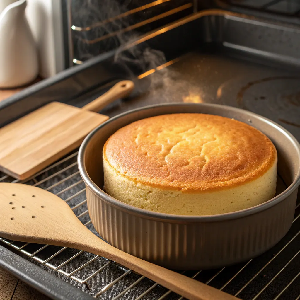 French Butter Cake Recipe: Classic, Rich, and Easy to Bake 10 Baking French butter cake in oven