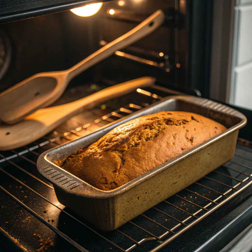 Baking pumpkin bread with apple cider