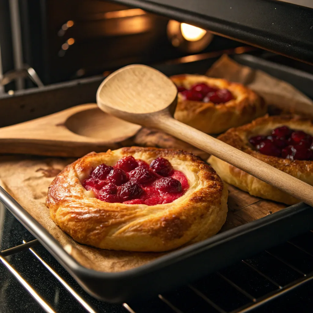 Raspberry Danish Recipe Puff Pastry – Quick and Easy at Home 10 Baking raspberry Danish in oven