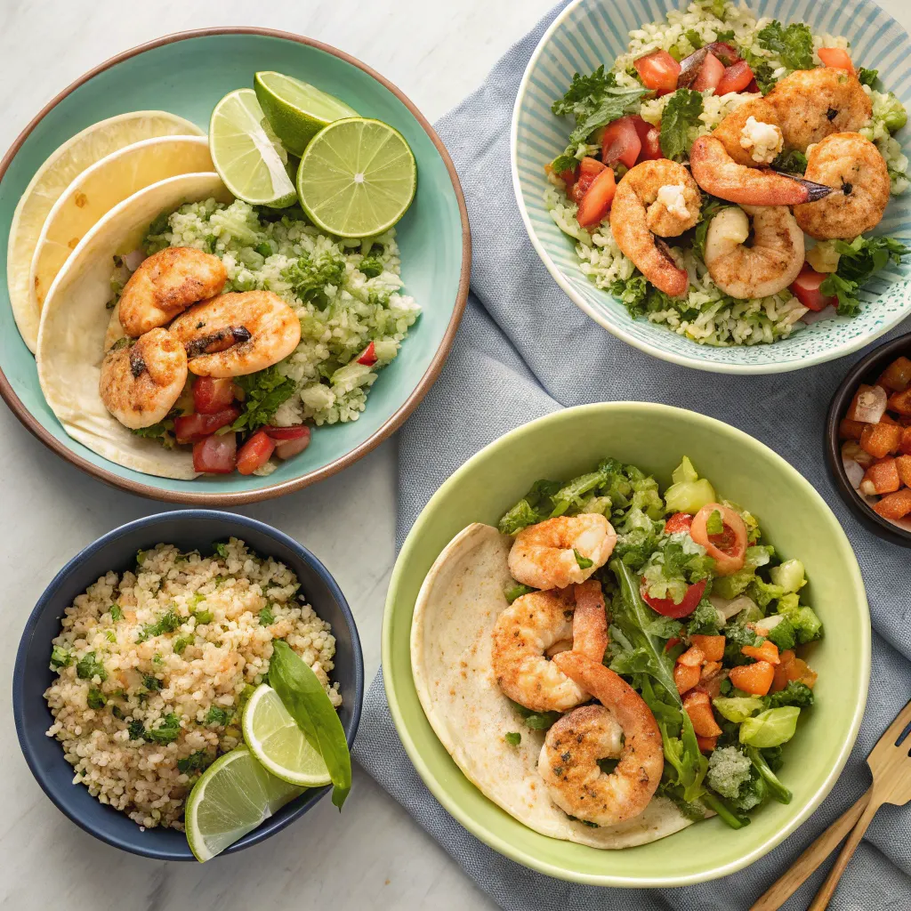 Pan seared chimichurri shrimp serving ideas