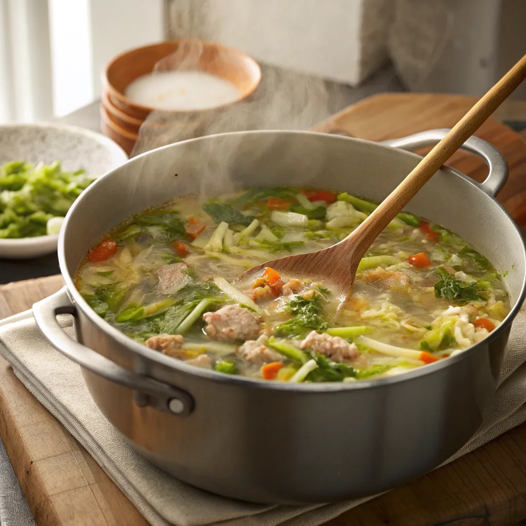 One-Pot Egg Roll Soup – Comforting, Healthy, and Easy 10 Cooking one-pot egg roll soup in a pot