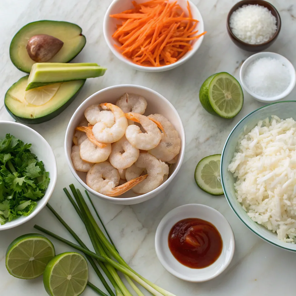 Cooking shrimp for rice bowls