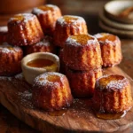 Beorn’s Honey Cakes Recipe for Quick and Easy Breakfast Honey Cakes 12 Beorn’s honey cake square with honey drizzle