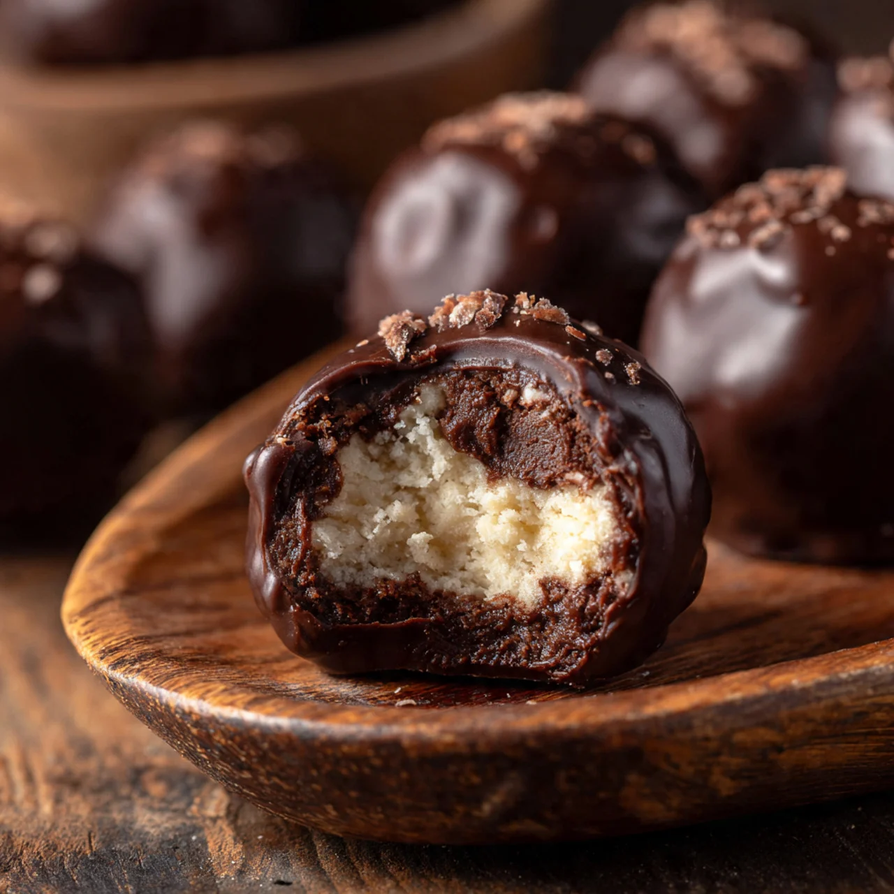 Kentucky Bourbon Balls Recipe – Easy, Chocolatey, and Boozy Treats 8 Kentucky bourbon ball with chocolate coating