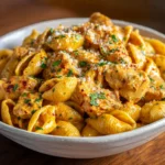 Cajun Chicken Shellbows Pasta – Easy Creamy Weeknight Recipe 12 Creamy Cajun Chicken Shellbows Pasta served hot