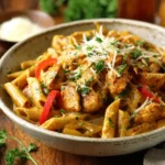 Crock Pot Creamy Cajun Chicken Pasta – Easy & Family-Friendly 9 Crock Pot Creamy Cajun Chicken Pasta served hot