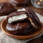 Chocolate Covered Mint Patties Recipe – Easy Homemade Peppermint Treats 12 Chocolate covered mint patty with creamy center