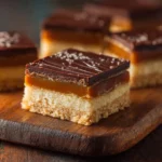 Close-up of Millionaire Shortbread Caramel Chocolate