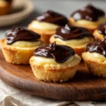 Easy Boston Cream Pie Cookie Bites – Quick & Delicious Mini Treats 12 Easy Boston Cream Pie Cookie Bites close-up